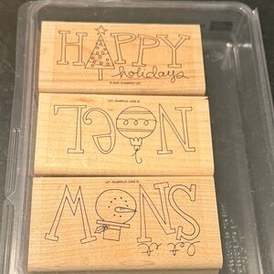 Vintage Large Christmas Stamps | Stampin’ Up 2007